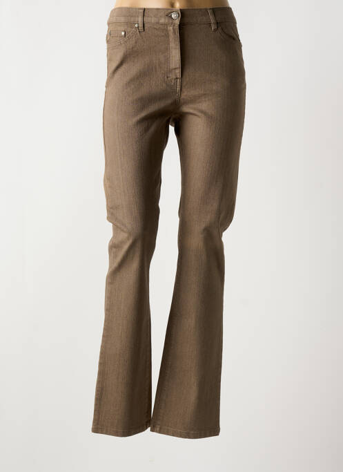 Blugi cu croială slim maro KARTING femeie