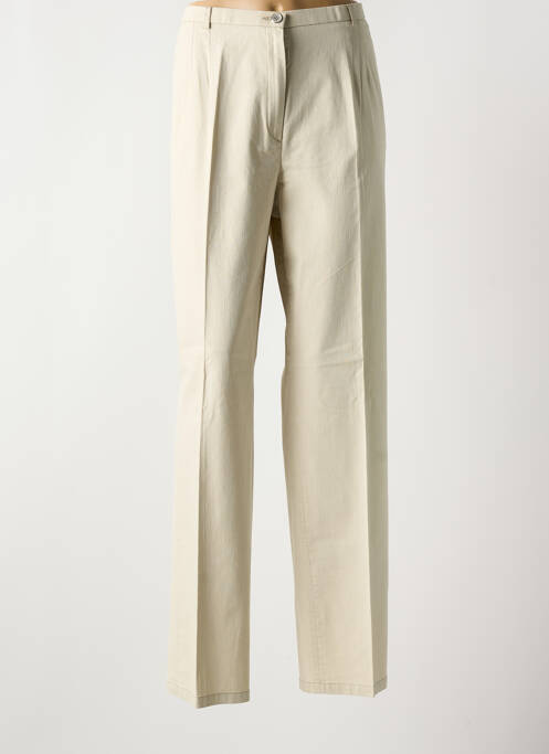 Pantalon drept bej BRUNO SAINT HILAIRE femeie