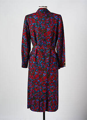 Rochie midi imprimeu floral mâneci lungi roșu PAUL MAUSNER femeie