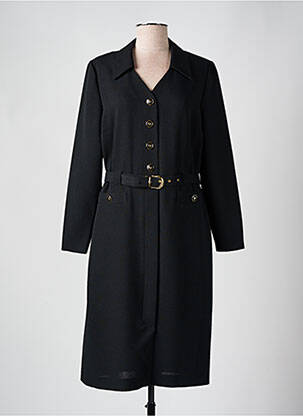 Rochie midi mâneci lungi mâneci lungi negru MARCELLE GRIFFON femeie