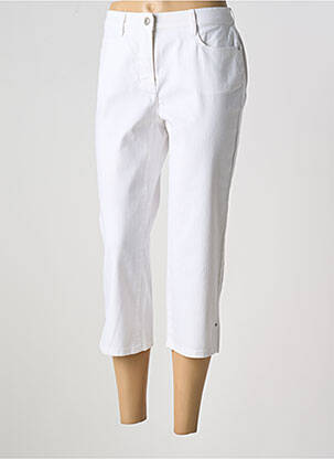 Pantalon trei sferturi alb LEBEK femeie