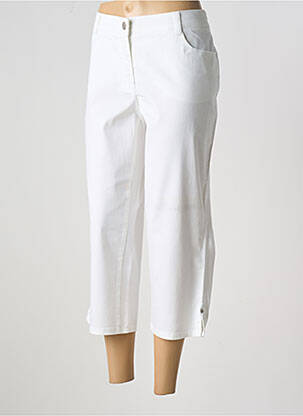 Pantalon trei sferturi alb LEBEK femeie