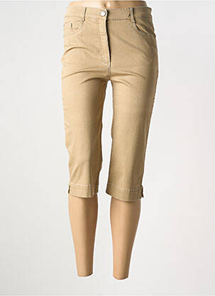 Pantalon trei sferturi buzunare bej STARK femeie