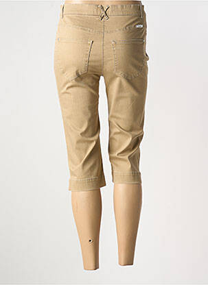 Pantalon trei sferturi buzunare bej STARK femeie
