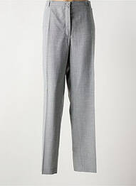 Pantalon drept închidere cu fermoar sub clapetă cu nasturi gri SAINT HILAIRE femme