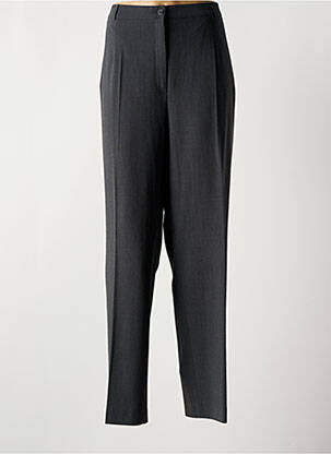 Pantalon drept închidere cu fermoar sub clapetă cu nasturi gri GARDEUR femeie