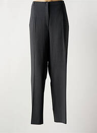 Pantalon drept închidere cu fermoar sub clapetă cu nasturi gri GARDEUR femme