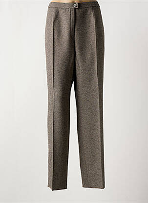 Pantalon drept talie elastică gri KARTING femeie