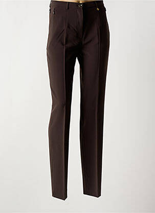 Pantalon slim buzunare maro SAINT HILAIRE femeie