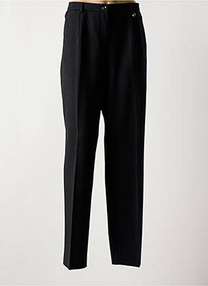 Pantalon drept închidere cu fermoar sub clapetă cu nasturi negru SAINT HILAIRE femeie