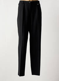 Pantalon drept închidere cu fermoar sub clapetă cu nasturi negru SAINT HILAIRE femme