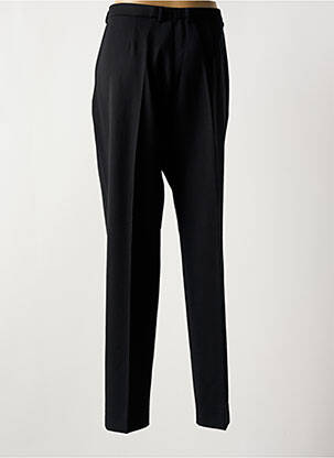 Pantalon drept închidere cu fermoar sub clapetă cu nasturi negru SAINT HILAIRE femeie