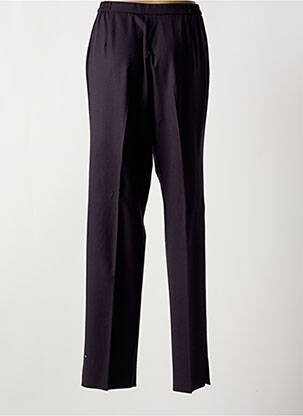 Pantalon drept închidere cu fermoar sub clapetă cu nasturi violet KARTING femeie