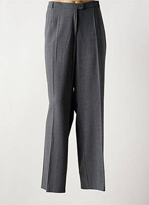 Pantalon drept talie elastică gri FRANK WALDER femeie