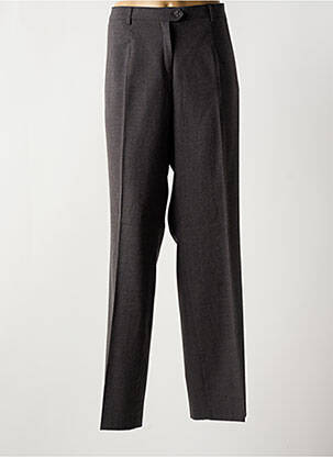 Pantalon drept talie elastică gri LUCIA femeie