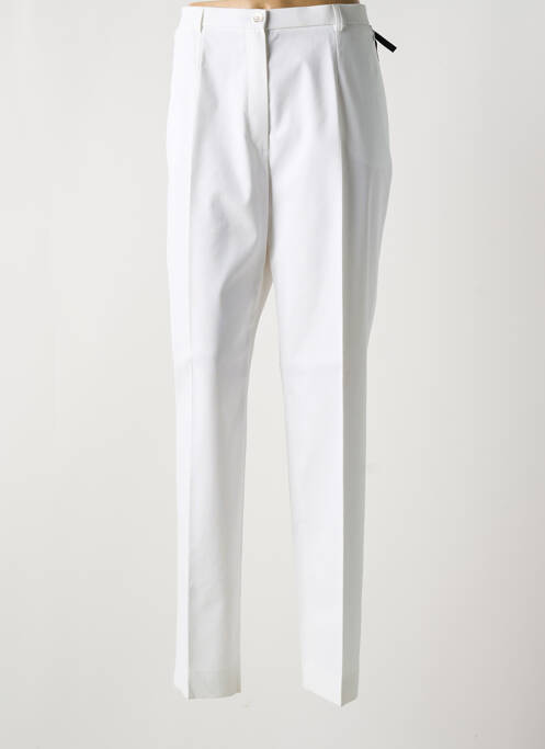 Pantalon drept alb SAINT HILAIRE femeie