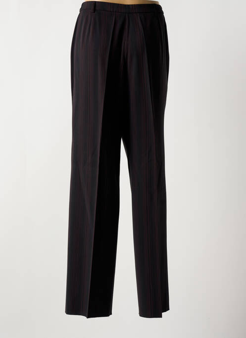 Pantalon drept închidere cu fermoar sub clapetă cu nasturi negru KARTING femme