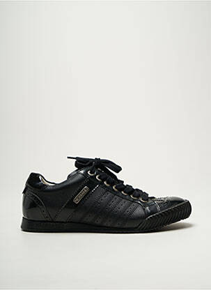 Adidași material neted vârf rotund negru NOBRAND bărbat
