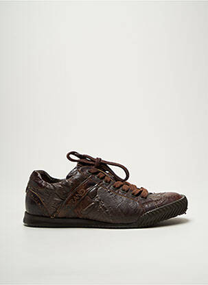 Adidași material neted vârf rotund maro NOBRAND bărbat
