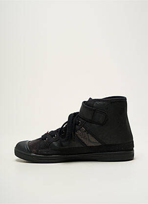 Adidași material neted toc plat până la 3 cm negru LE TEMPS DES CERISES femeie