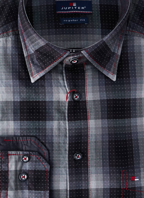 Cămașă cu mâneci lungi gri JUPITER bărbat