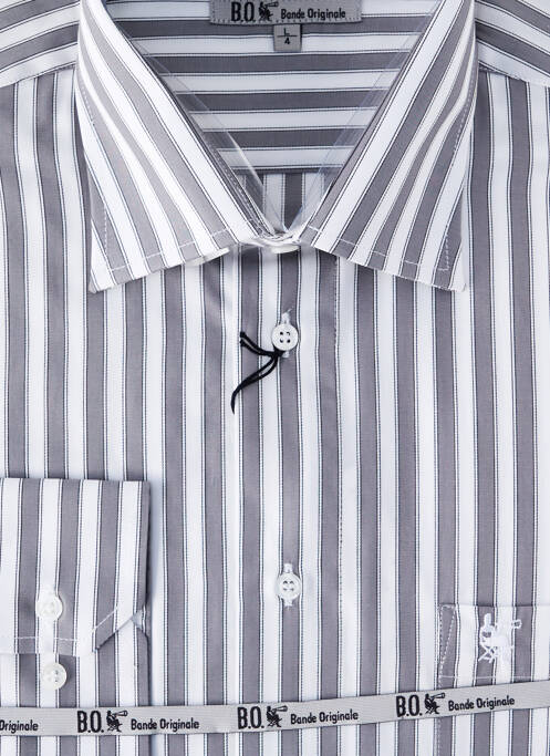 Cămașă cu mâneci lungi gri BANDE ORIGINALE bărbat