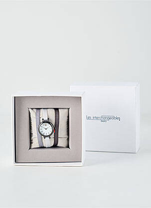 Ceas gri LES INTERCHANGEABLES femeie