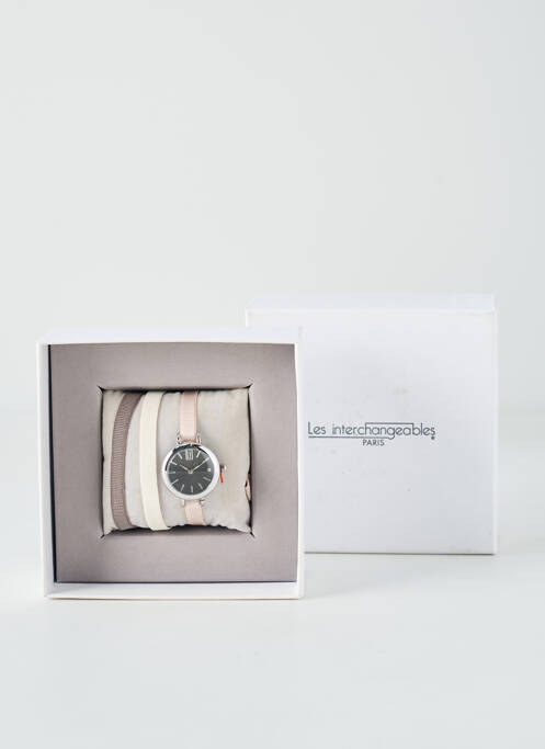 Ceas bej LES INTERCHANGEABLES femeie