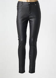 Pantalon slim broderie cu nituri mărime normală negru MARBLE femme