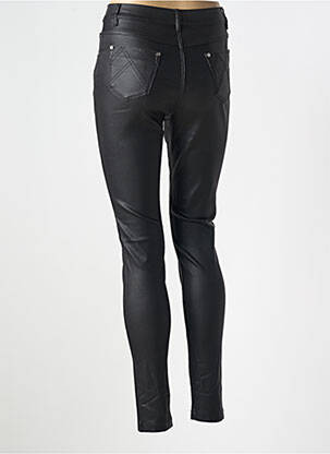 Pantalon slim țesătură acoperită mărime normală negru MARBLE femeie