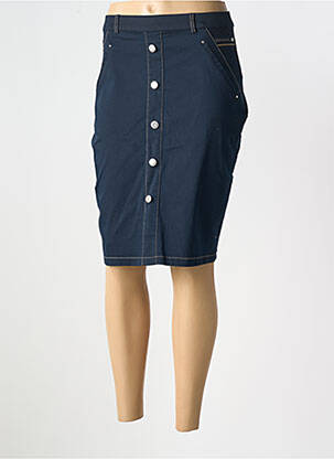 Fustă midi albastru CHRISTINE LAURE femeie