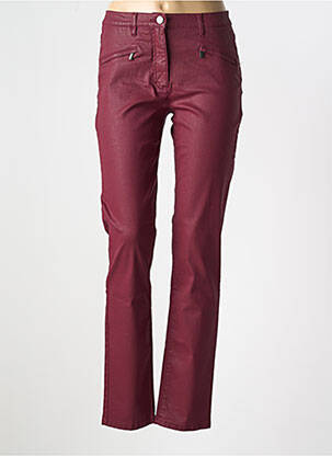 Pantalon slim țesătură acoperită mărime normală violet BETTY BARCLAY femeie