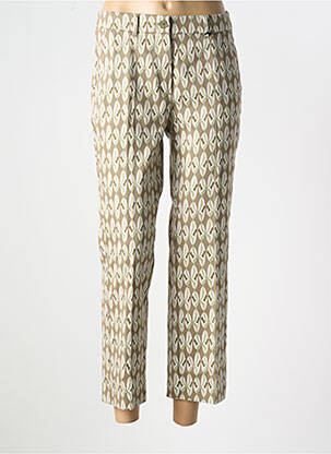 Pantalon 7/8 elasticitate mărime normală verde CHRISTINE LAURE femeie