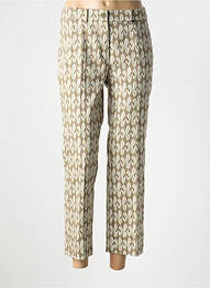 Pantalon 7/8 elasticitate mărime normală verde CHRISTINE LAURE femme