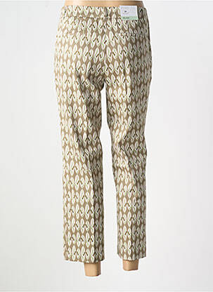 Pantalon 7/8 elasticitate mărime normală verde CHRISTINE LAURE femeie