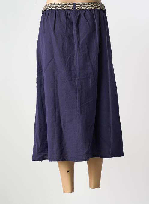 Fustă midi albastru CHRISTINE LAURE femeie