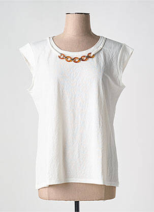 Tricou elasticitate mâneci scurte bej TINTA STYLE femeie