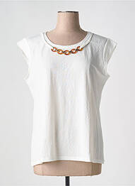 Tricou elasticitate mâneci scurte bej TINTA STYLE femme