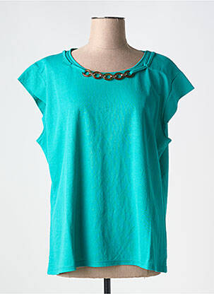 Tricou elasticitate mâneci scurte verde TINTA STYLE femeie