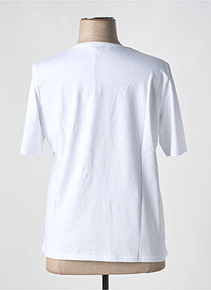 Tricou serigrafie cu strasuri mâneci scurte alb BETTY BARCLAY femeie