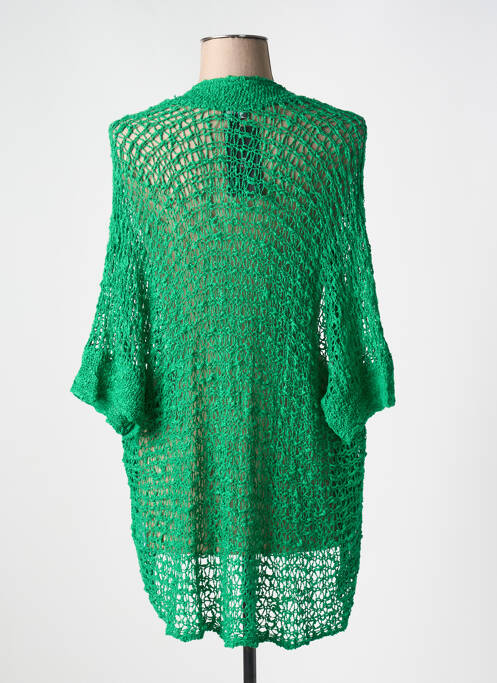 Vestă cu mâneci lungi verde MARBLE femeie