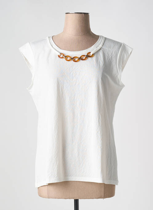 Tricou elasticitate mâneci scurte bej TINTA STYLE femme