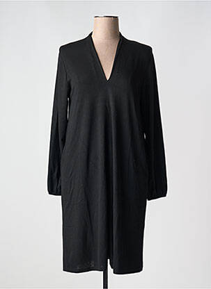 Rochie midi mâneci lungi mâneci lungi negru DANIELA femeie