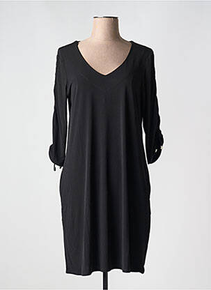 Rochie midi mâneci lungi mâneci lungi negru BARANDI femeie