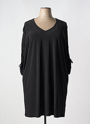 Rochie midi mâneci 3/4 mâneci 3/4 negru BARANDI femeie