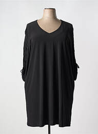 Rochie midi mâneci 3/4 mâneci 3/4 negru BARANDI femme