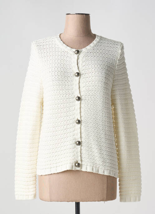 Vestă cu mâneci lungi alb MARBLE femeie