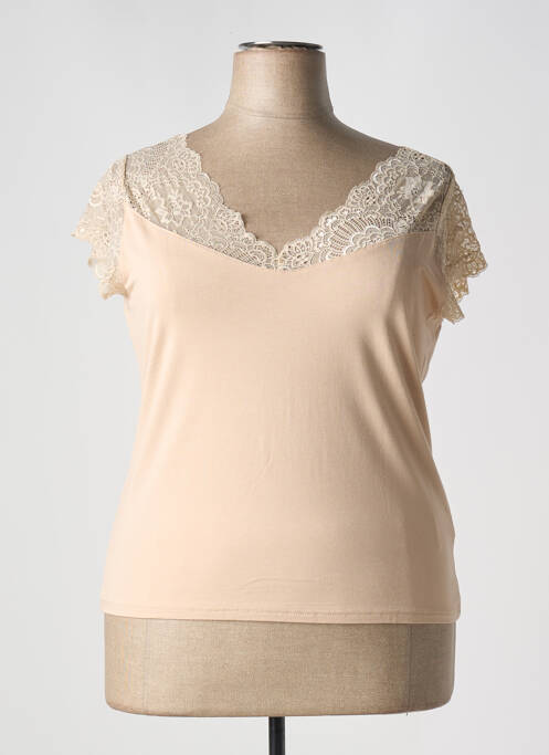 Tricou bej MARBLE femeie