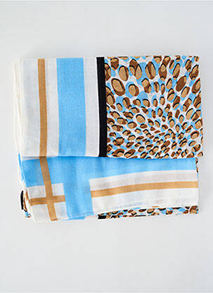 Eșarfă albastru MARBLE femeie