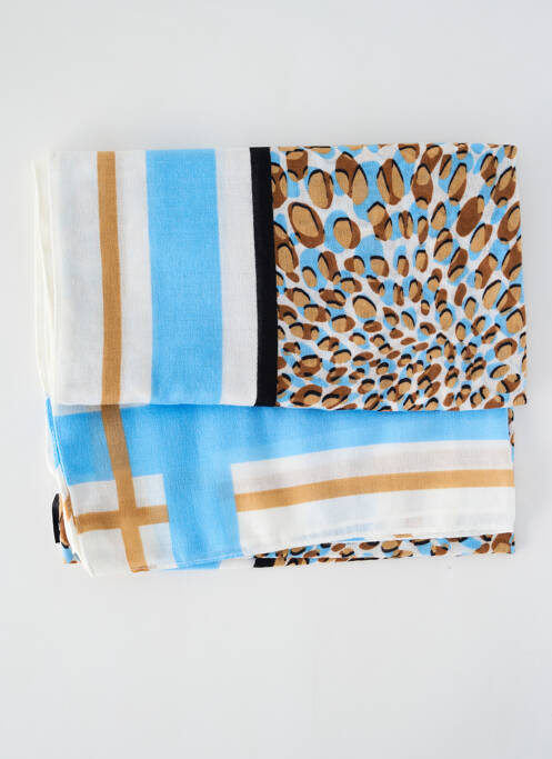 Eșarfă albastru MARBLE femeie